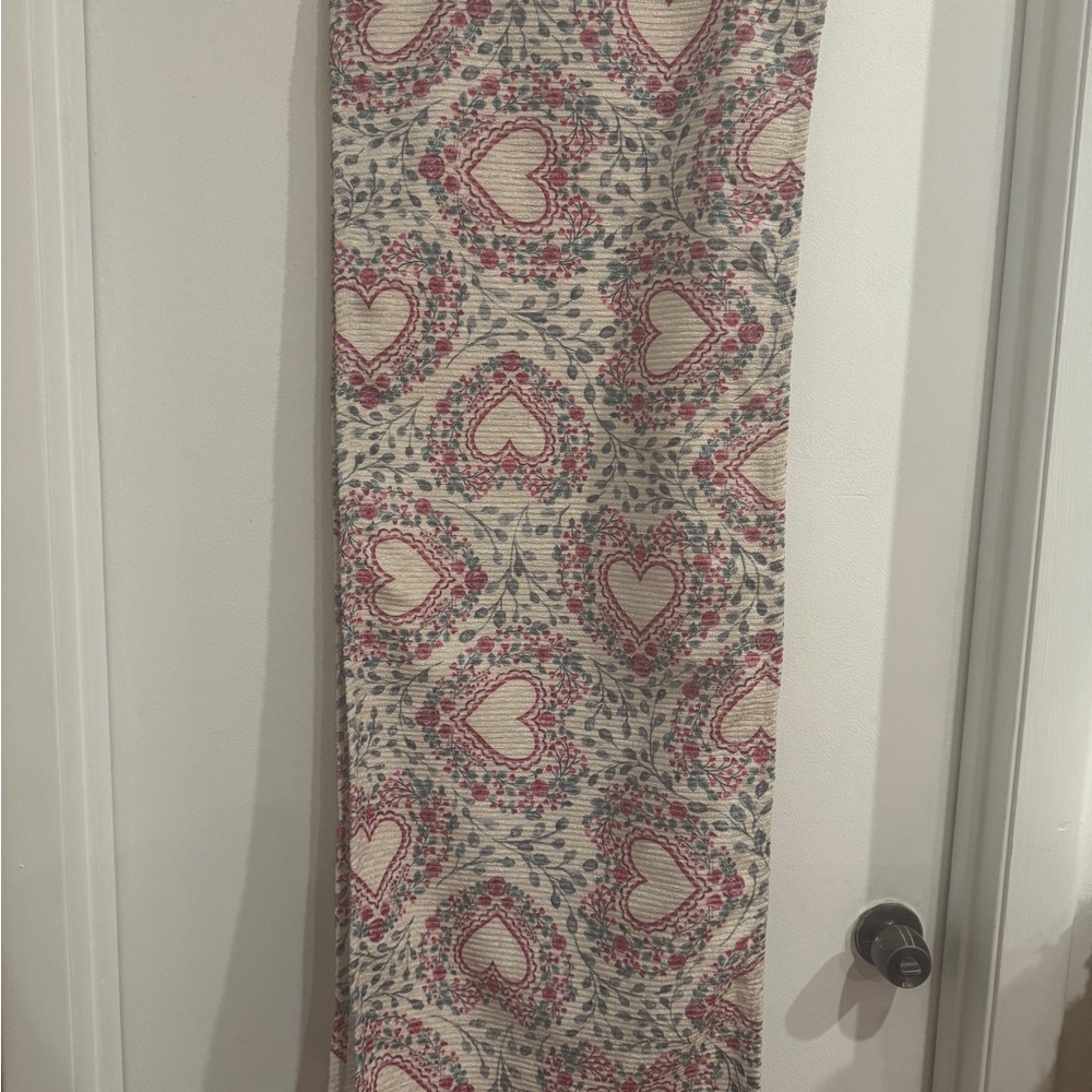Cupcakes & Cashmere Heart Table Runner - Red and Teal for Valentines